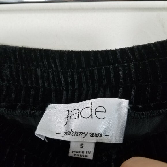 Johnny Was JADE Velvet Pull-On Pants Black Size S - Picture 4 of 7